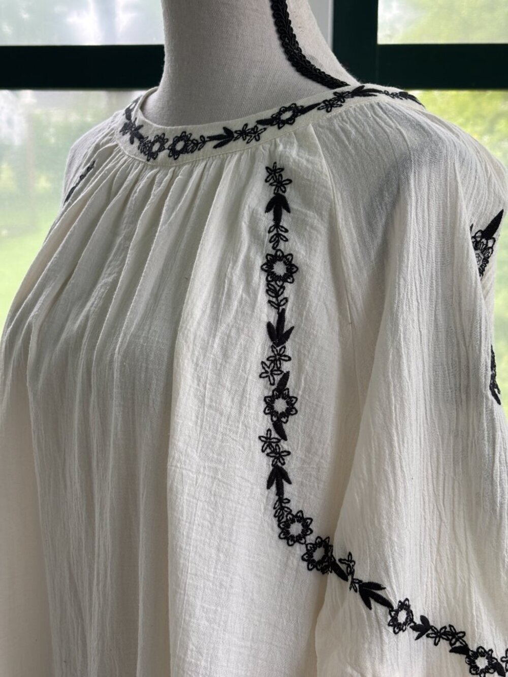 Hayden Los Angeles Cream Embroidered Boho Mini Dress — NWT - Picture 2 of 6